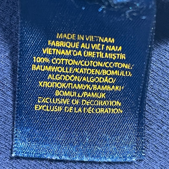 Polo Ralph Lauren Kids Size M 10 12 Blue Cotton Quarter Zip Pullover Sweater - Picture 5 of 6